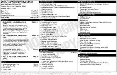 2021 Jeep Wrangler Willys