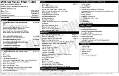 2023 Jeep Wrangler Sport Freedom Edition