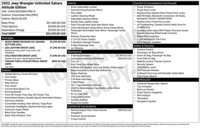 2022 Jeep Wrangler Unlimited Sahara Altitude