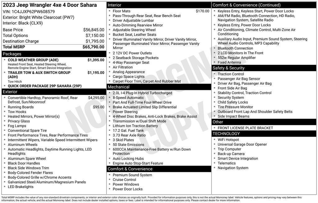 2023 Jeep Wrangler Sahara 4xe