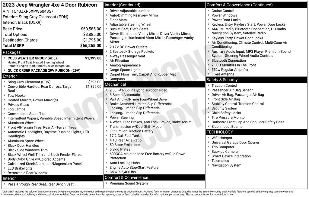 2023 Jeep Wrangler Rubicon 4xe