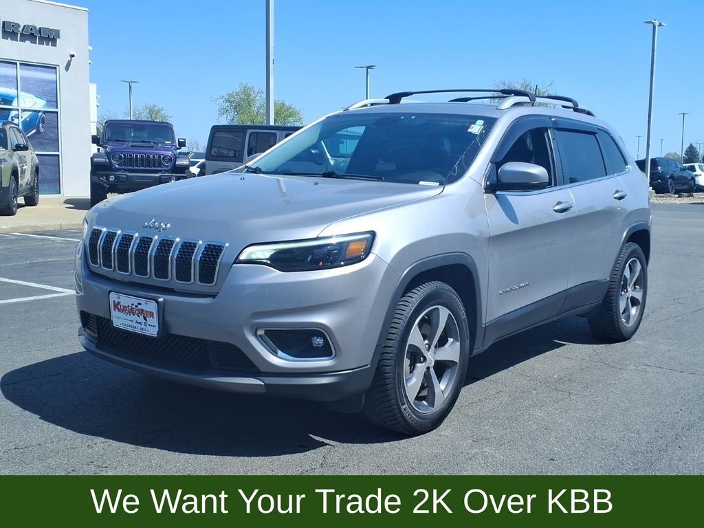 Used 2019 Jeep Cherokee Limited with VIN 1C4PJMDX9KD125374 for sale in Columbiana, OH