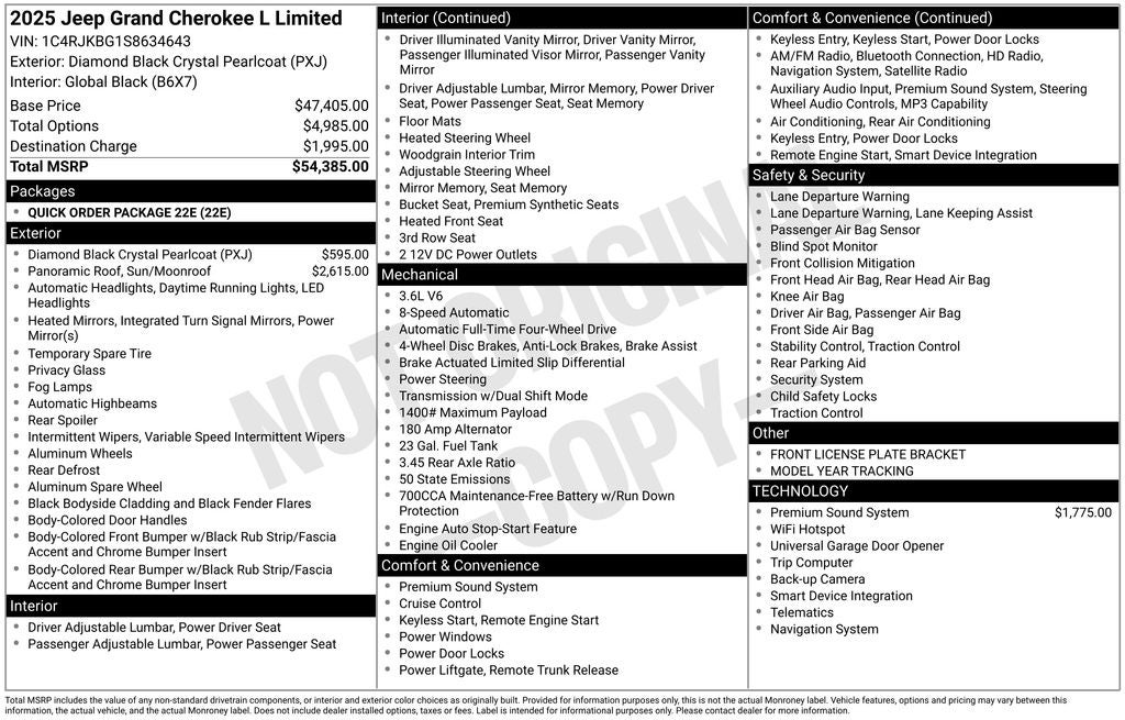 2025 Jeep Grand Cherokee L Limited