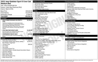 2023 Jeep Gladiator Sport S
