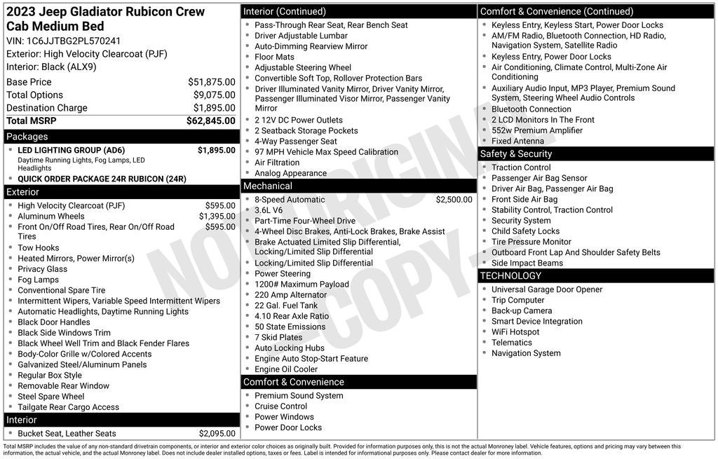 2023 Jeep Gladiator Rubicon