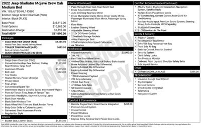 2022 Jeep Gladiator Mojave