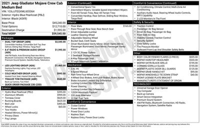2021 Jeep Gladiator Mojave