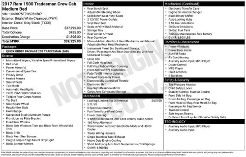 2017 RAM 1500 Tradesman