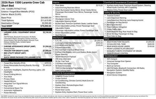 2026 RAM 1500 Laramie