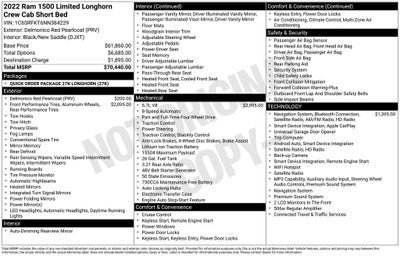 2022 RAM 1500 Laramie Longhorn