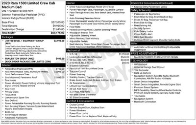 2020 RAM 1500 Limited