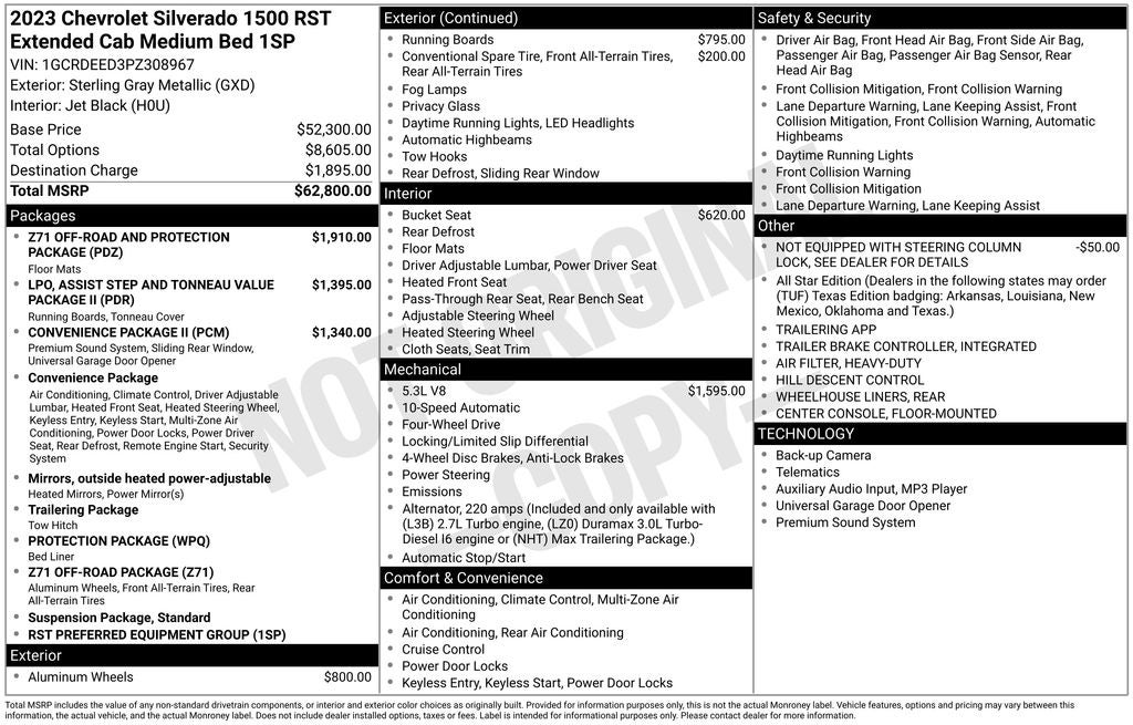 2023 Chevrolet Silverado 1500 RST