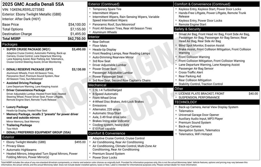 2025 GMC Acadia Denali