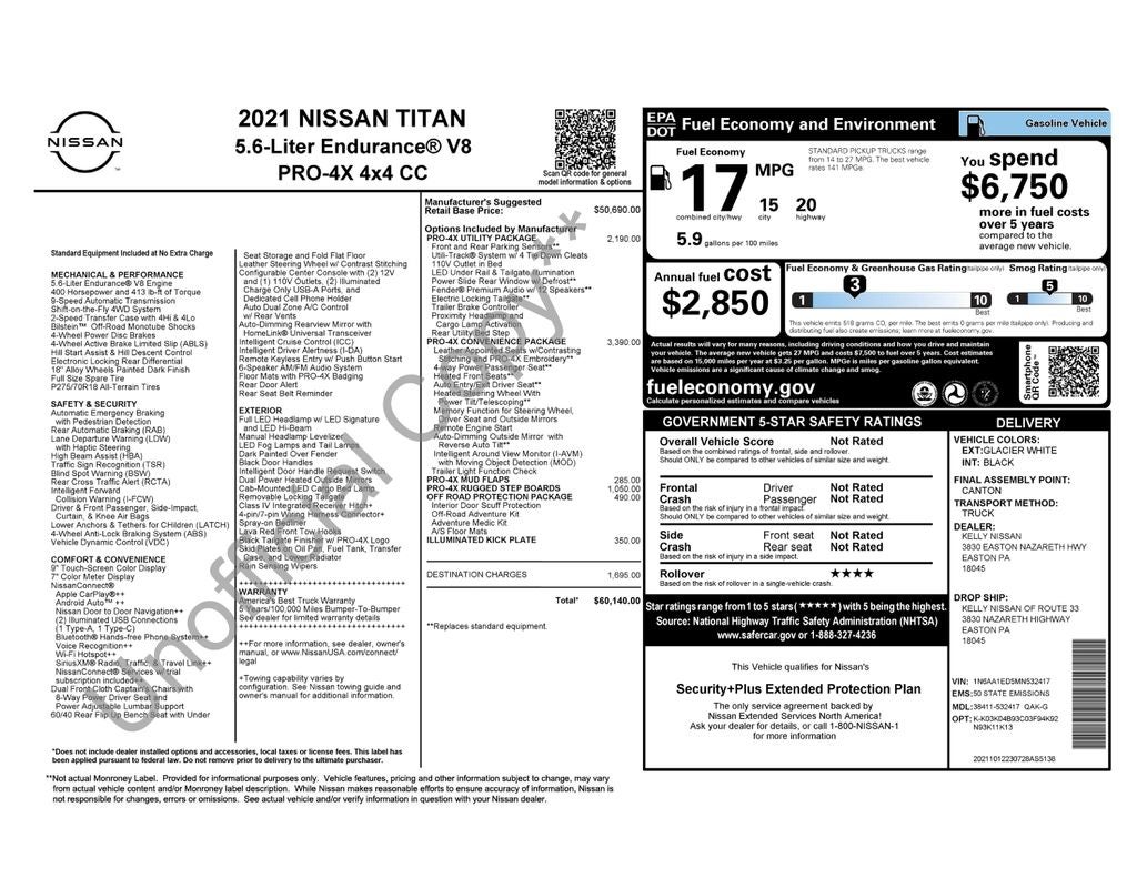 2021 Nissan Titan PRO-4X