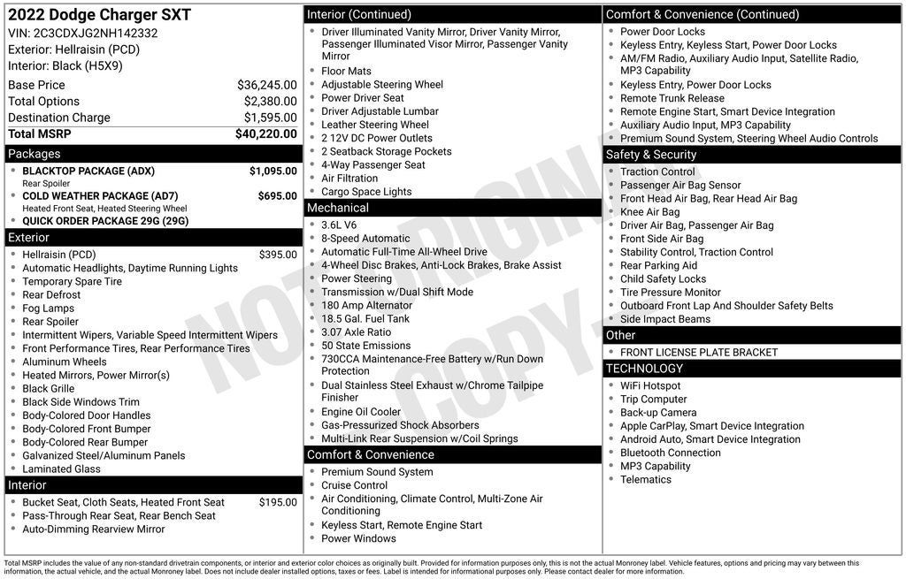 2022 Dodge Charger SXT