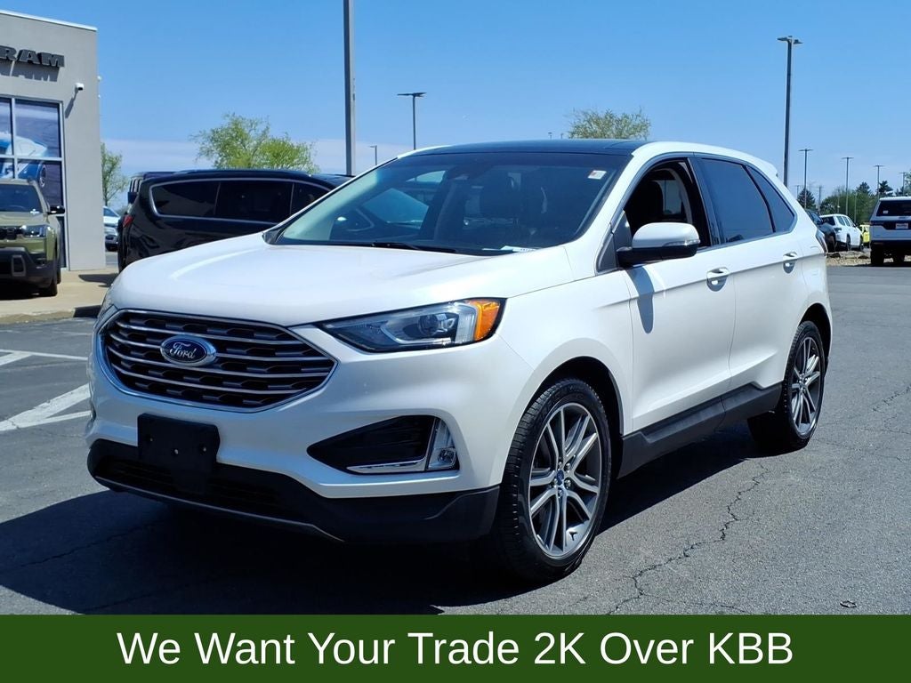 Used 2019 Ford Edge Titanium with VIN 2FMPK4K96KBB95420 for sale in Columbiana, OH