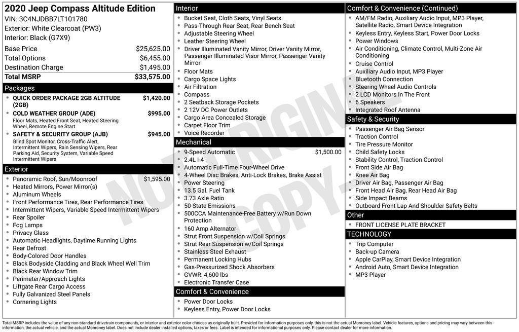 2020 Jeep Compass Altitude