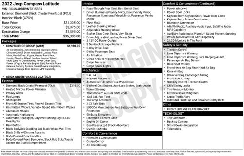 2022 Jeep Compass Latitude