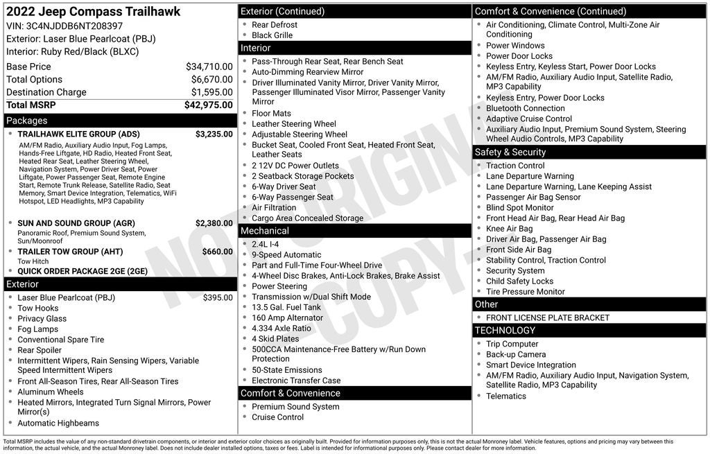 2022 Jeep Compass Trailhawk
