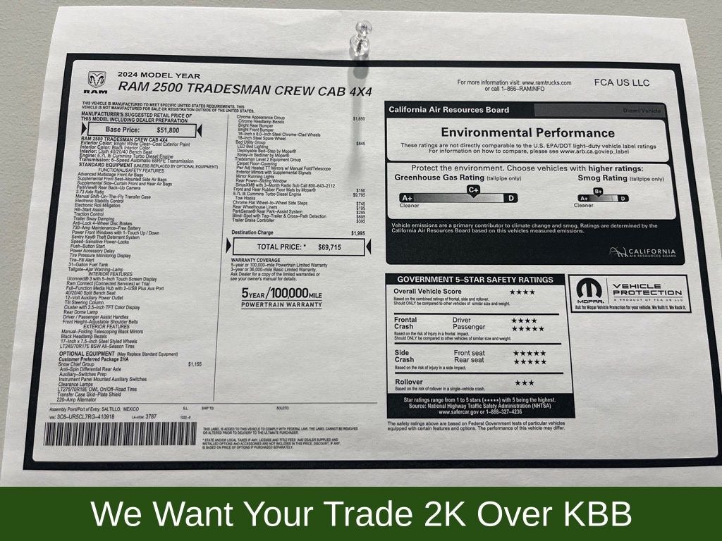 2024 RAM 2500 Tradesman