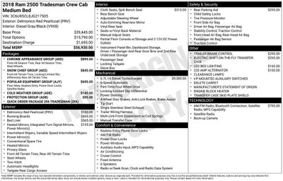 2018 RAM 2500 Tradesman