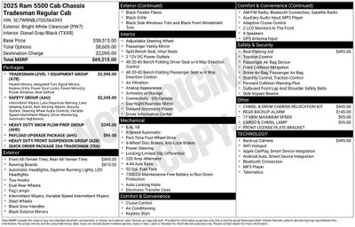 2025 RAM 5500HD Tradesman