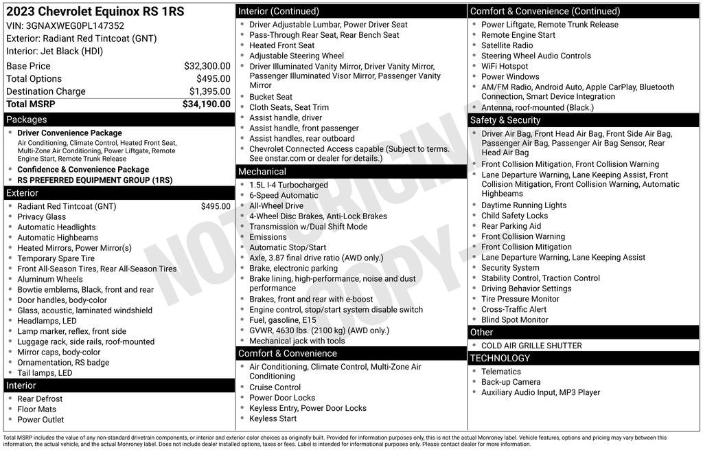 2023 Chevrolet Equinox RS
