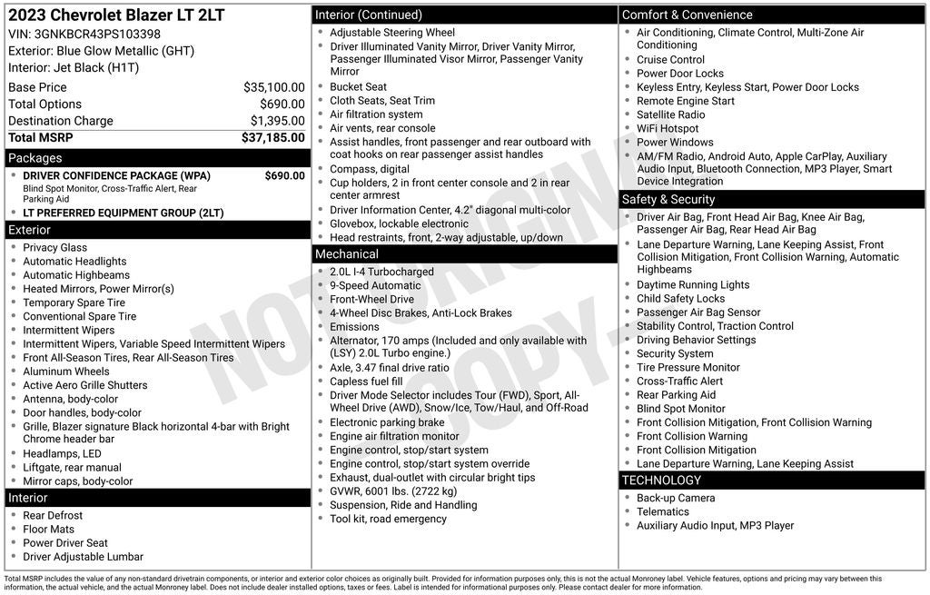 2023 Chevrolet Blazer LT