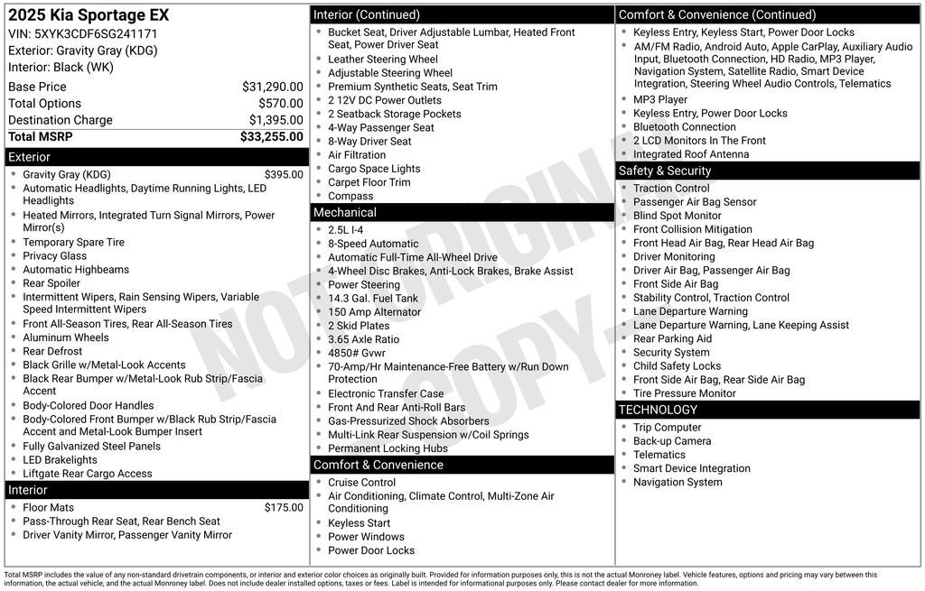 2025 Kia Sportage EX