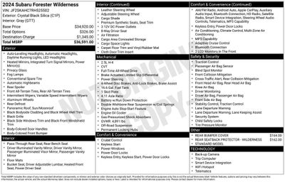 2024 Subaru Forester Wilderness