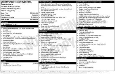 2022 Hyundai Tucson Hybrid SEL Convenience