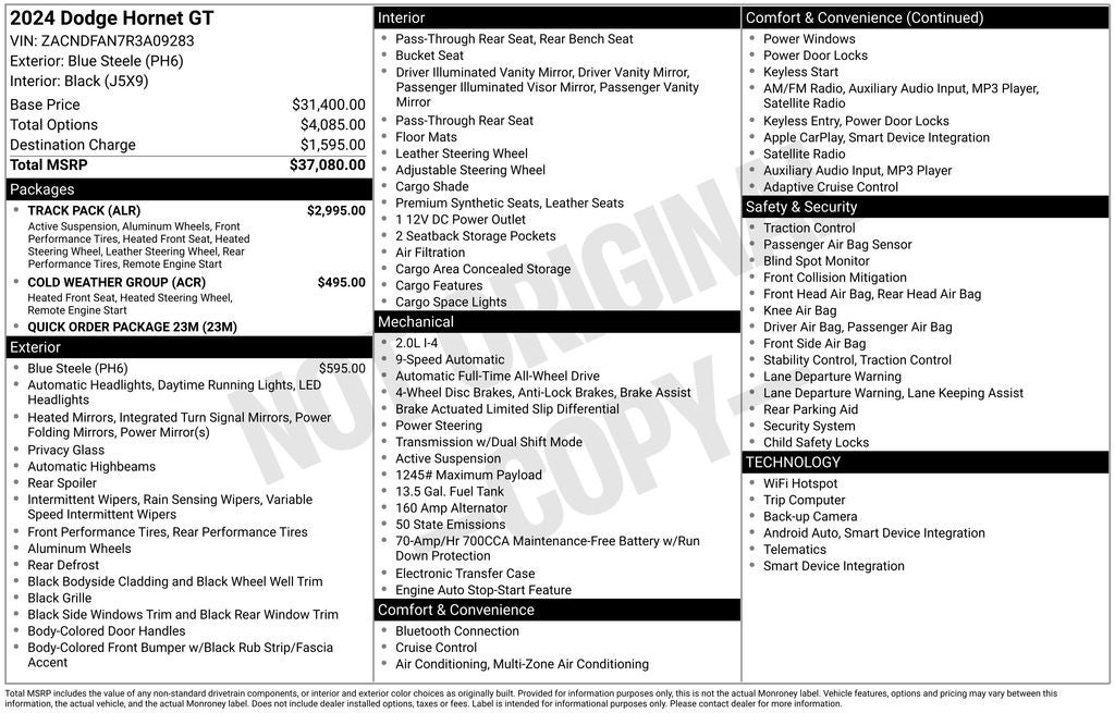 2024 Dodge Hornet GT