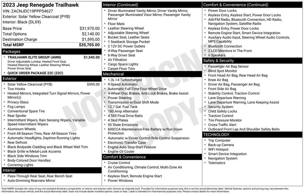 2023 Jeep Renegade Trailhawk