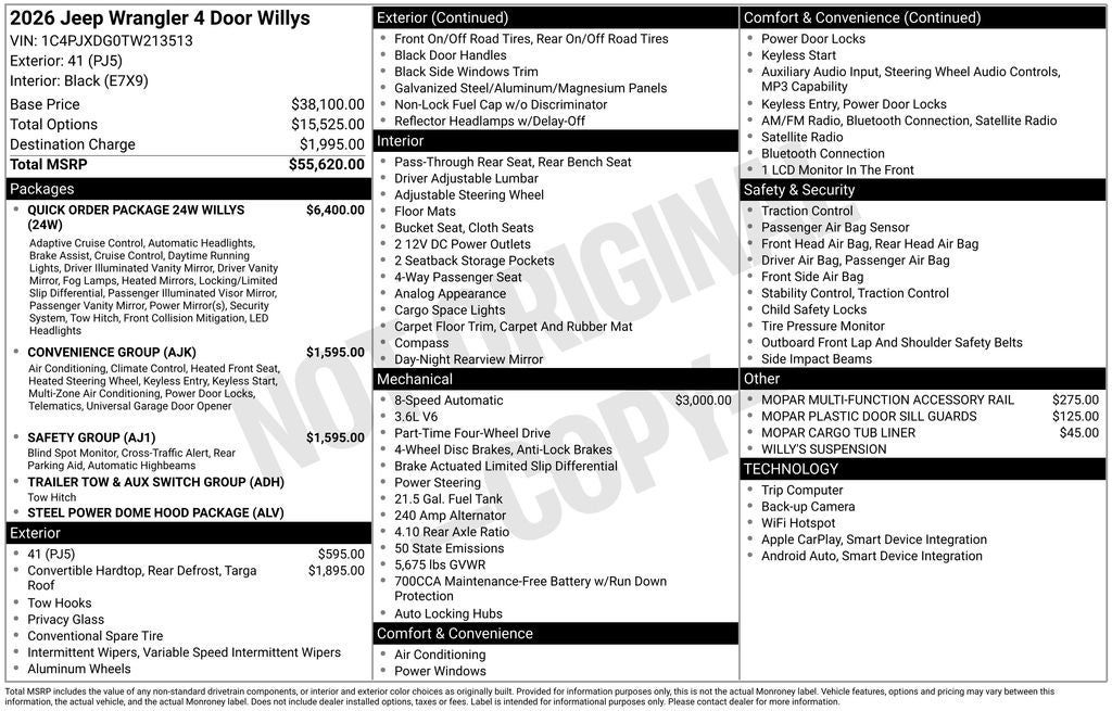 2026 Jeep Wrangler Willys