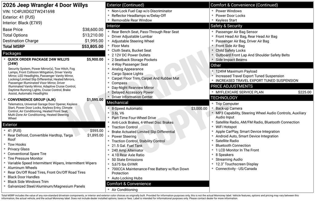 2026 Jeep Wrangler Willys