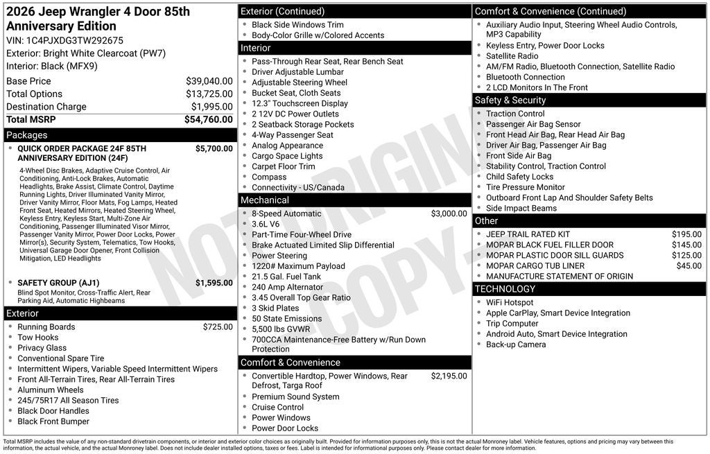 2026 Jeep Wrangler Base