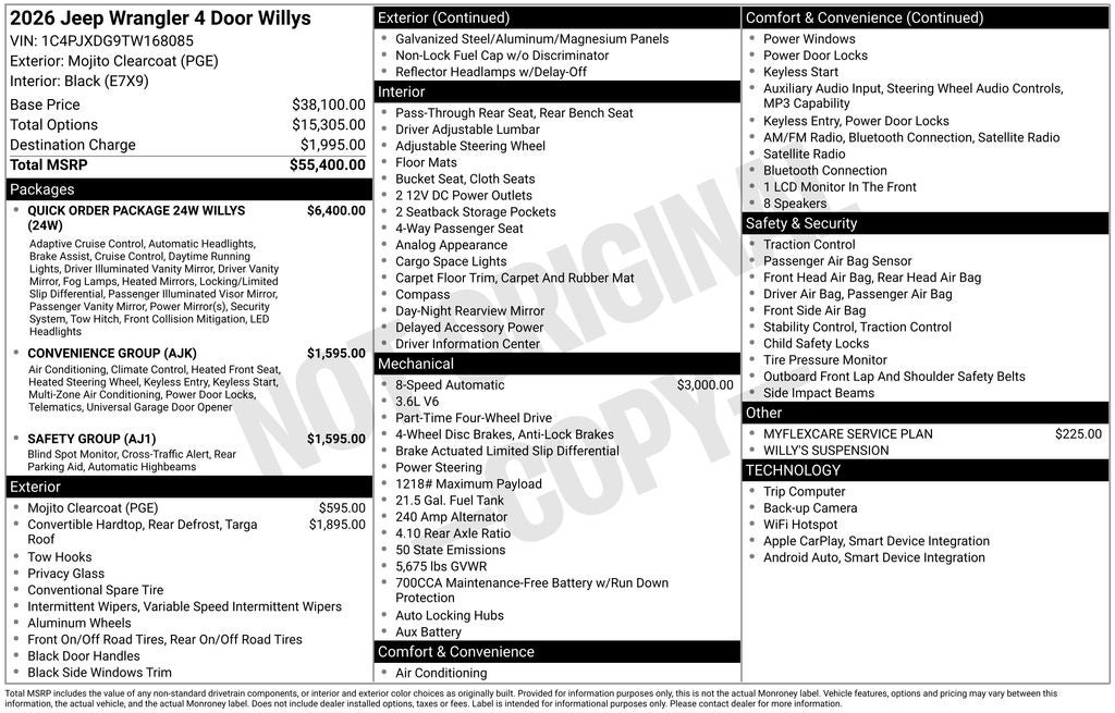 2026 Jeep Wrangler Willys