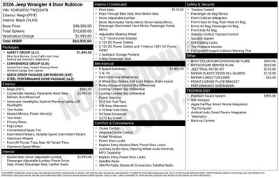 2026 Jeep Wrangler Rubicon