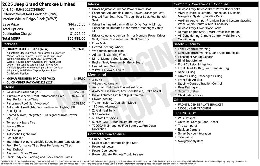 2025 Jeep Grand Cherokee Limited