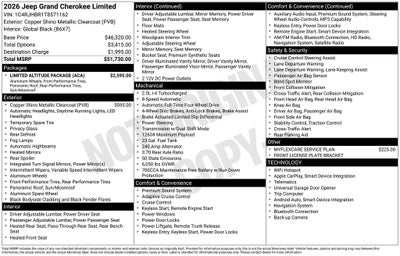 2026 Jeep Grand Cherokee Limited