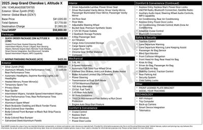 2025 Jeep Grand Cherokee L Altitude X