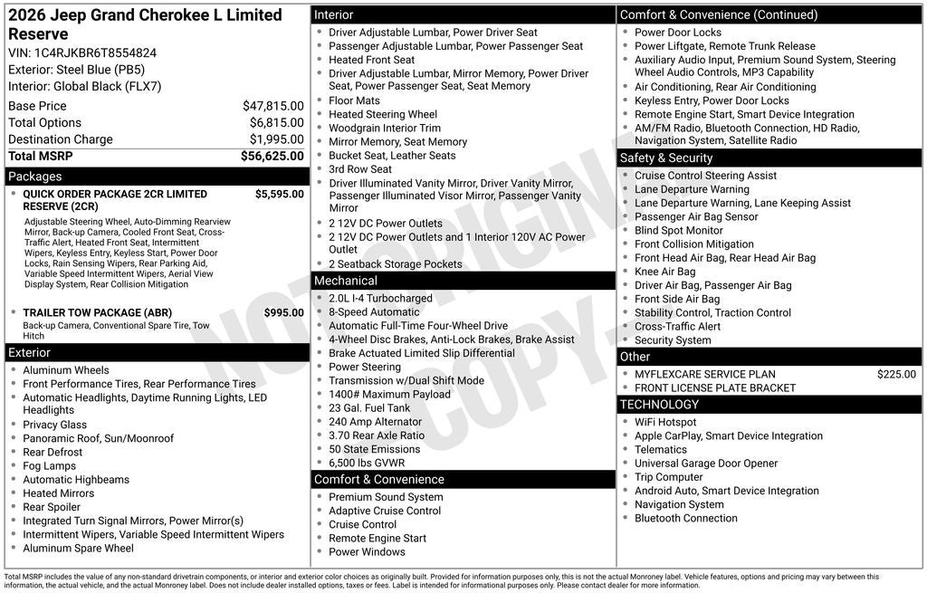 2026 Jeep Grand Cherokee L Limited