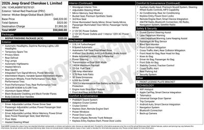 2026 Jeep Grand Cherokee L Limited