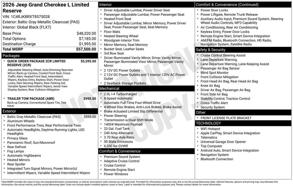 2026 Jeep Grand Cherokee L Limited