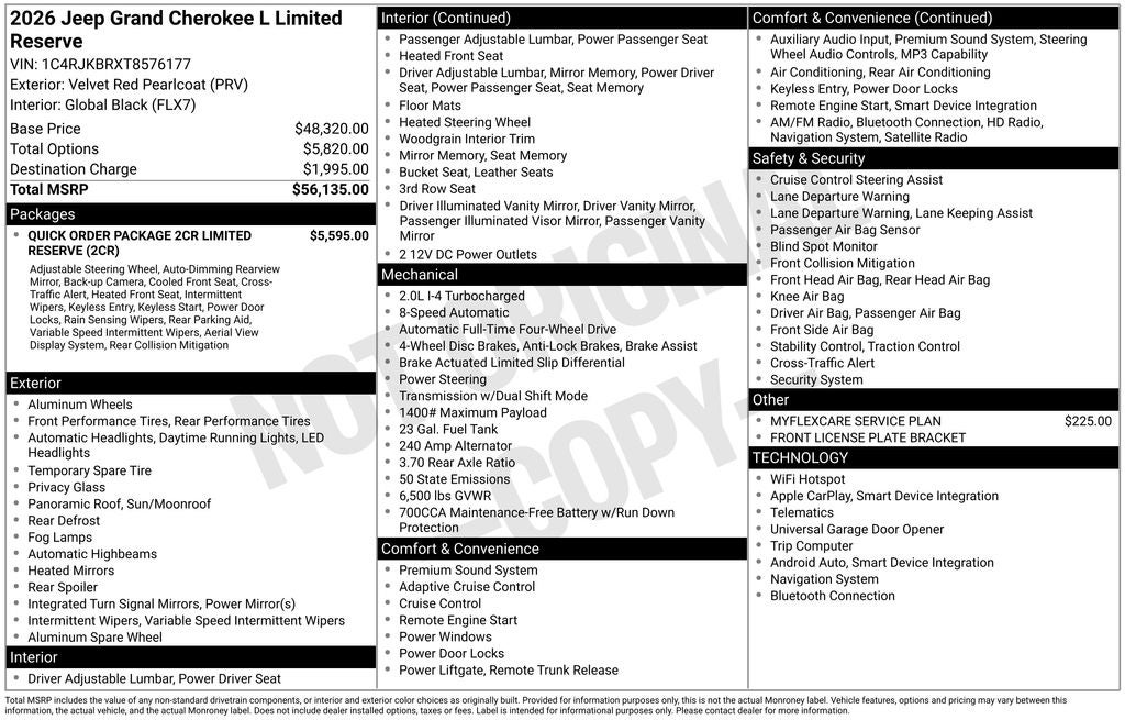 2026 Jeep Grand Cherokee L Limited