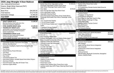 2026 Jeep Wrangler Rubicon