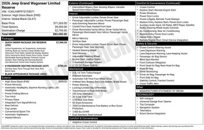 2026 Jeep Grand Wagoneer Limited