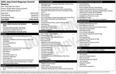 2026 Jeep Grand Wagoneer Summit Reserve
