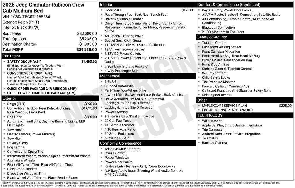 2026 Jeep Gladiator Rubicon