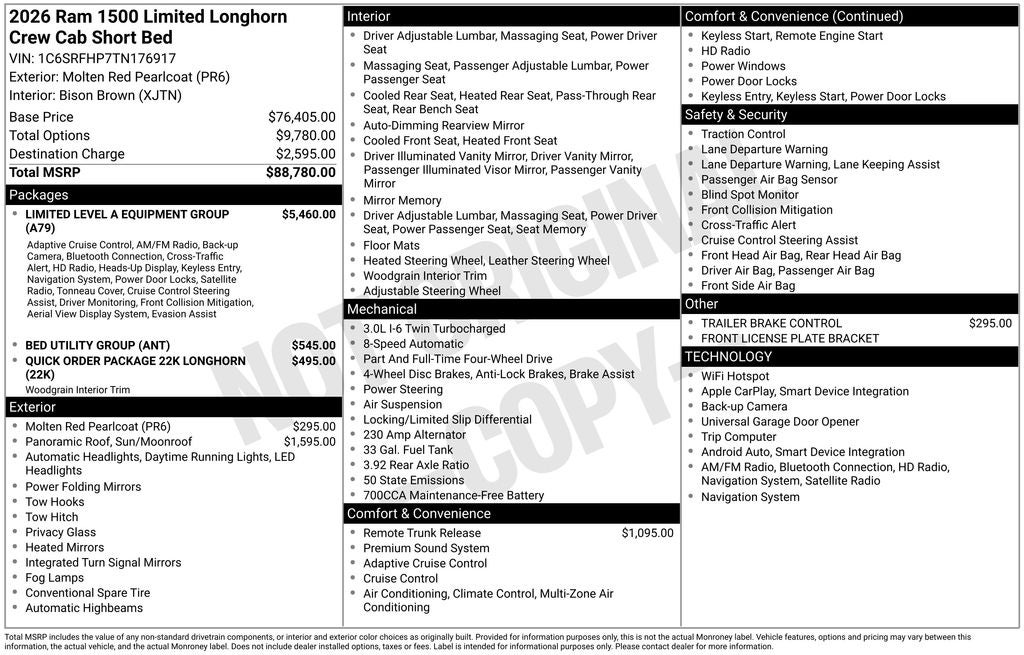 2026 RAM 1500 Limited